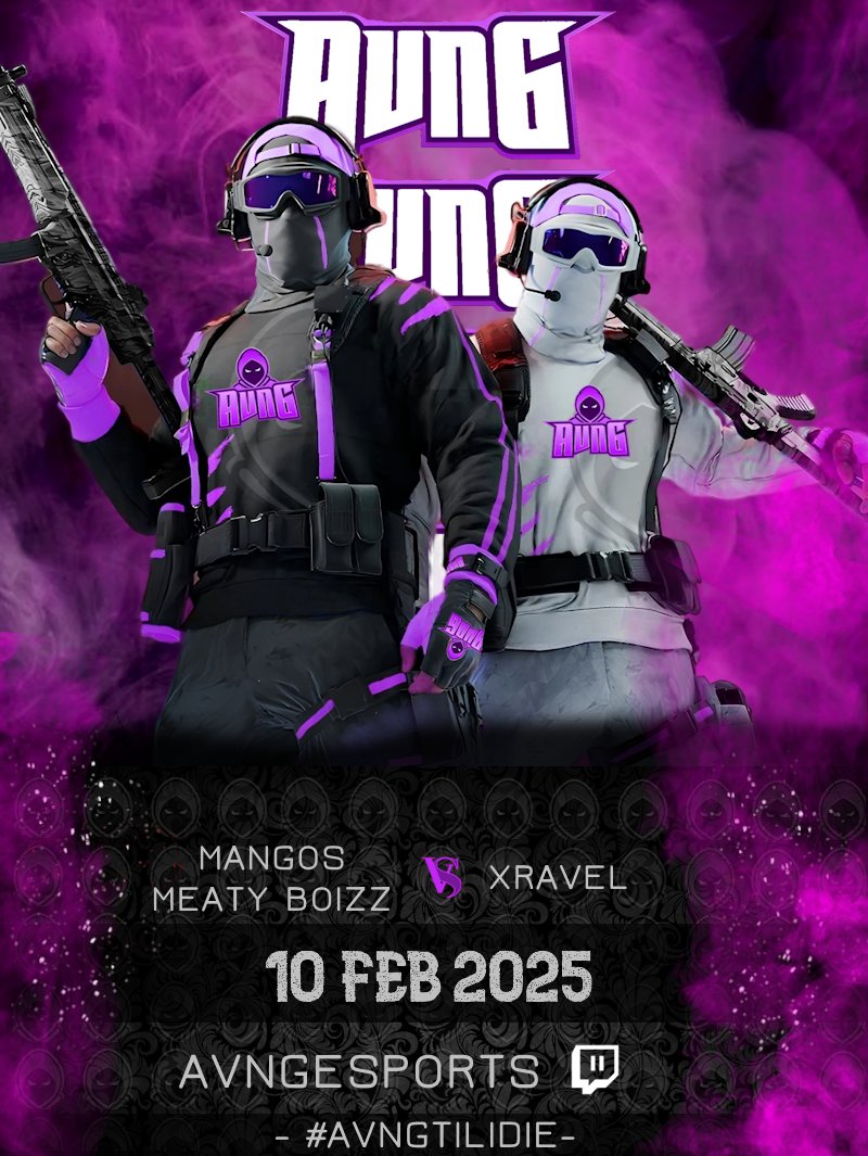 📣ITS GAME DAY📣

🆚- XRAVEL
🎮- <a href="/Absolute_League/">Absolute League</a> 
⏰- 8:00 PM

🟣- <a href="/MangoSKP/">Mango</a> 
⚪️- <a href="/Spennyy_/">Spenny</a> 
🟣- <a href="/JackShields43/">Jacko</a> 
⚪️- <a href="/JxcksonMVP/">Jxckson</a>