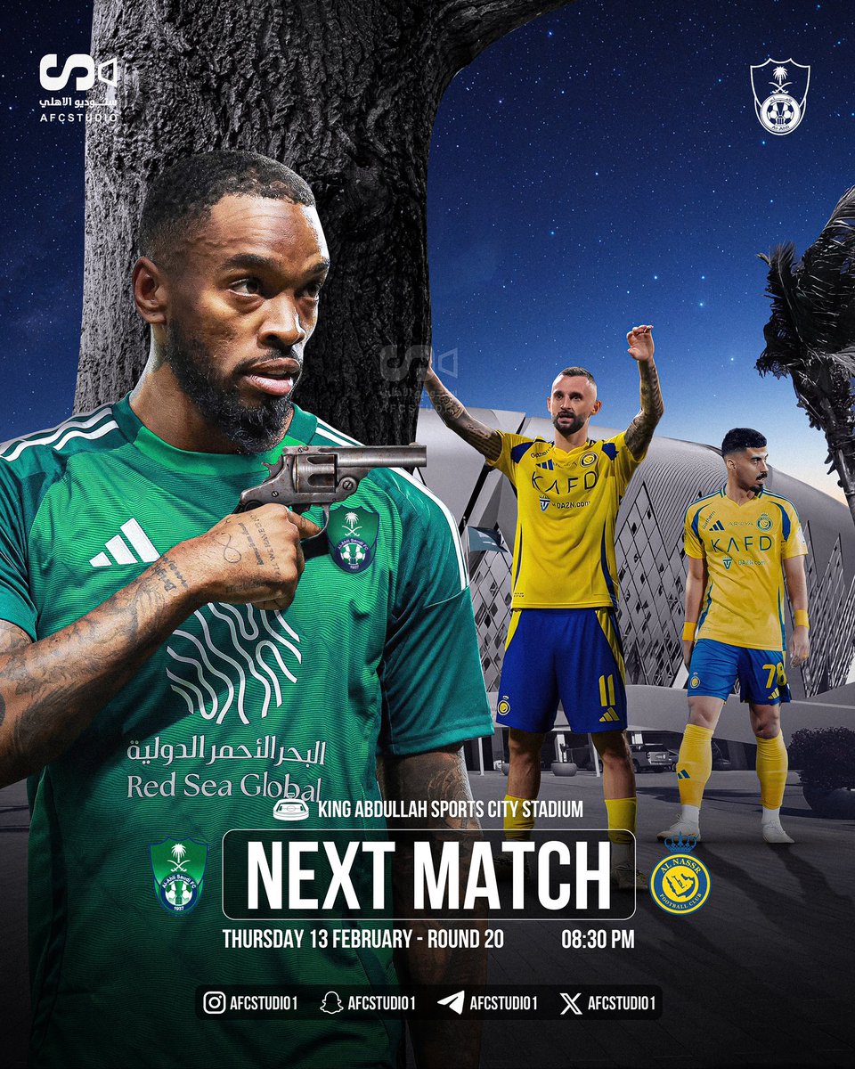 AFCStudio_media's tweet photo. #NextVictim - الضحية القادمة
"الفرد" جاهز للقضاء على النصر 🔫 🟢. https://t.co/NsjioTvDM2
