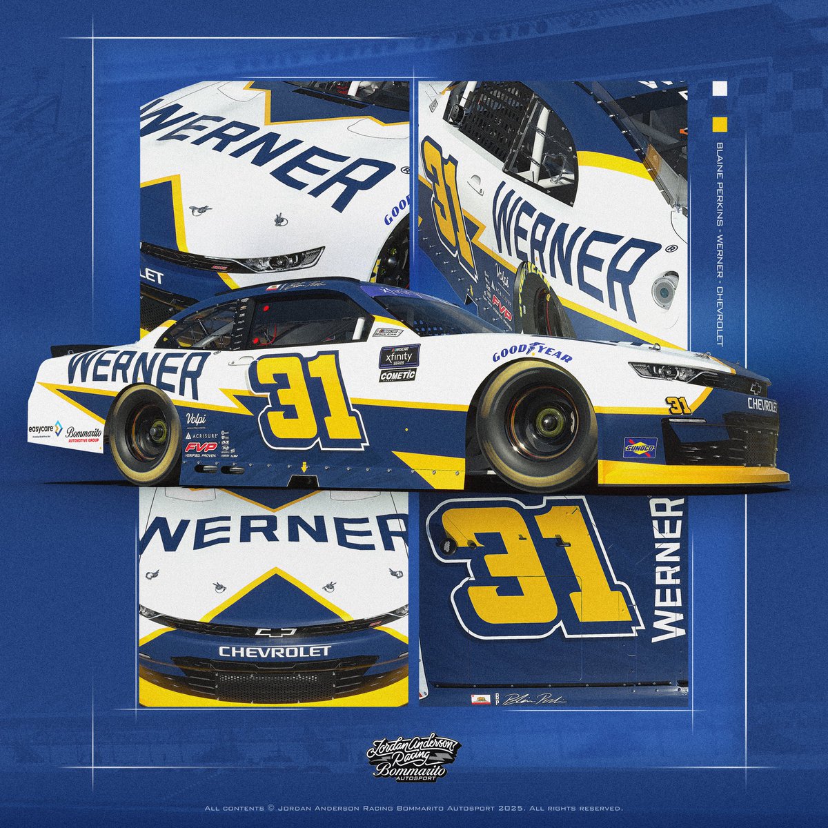 Blaine Perkins (@blaineperkins21) on Twitter photo For nearly 70 years, <a href="/One_Werner/">Werner Enterprises</a> has delivered top-tier transportation and logistics solutions - now they’re hitting the track with the No. 31 Chevrolet! Excited to kick off 2025 at Daytona! #TeamBlue #WernerProud #WeKeepAmericaMoving #DriveBlue #Powering31 For nearly 70 years, <a href="/One_Werner/">Werner Enterprises</a> has delivered top-tier transportation and logistics solutions - now they’re hitting the track with the No. 31 Chevrolet! Excited to kick off 2025 at Daytona! #TeamBlue #WernerProud #WeKeepAmericaMoving #DriveBlue #Powering31
