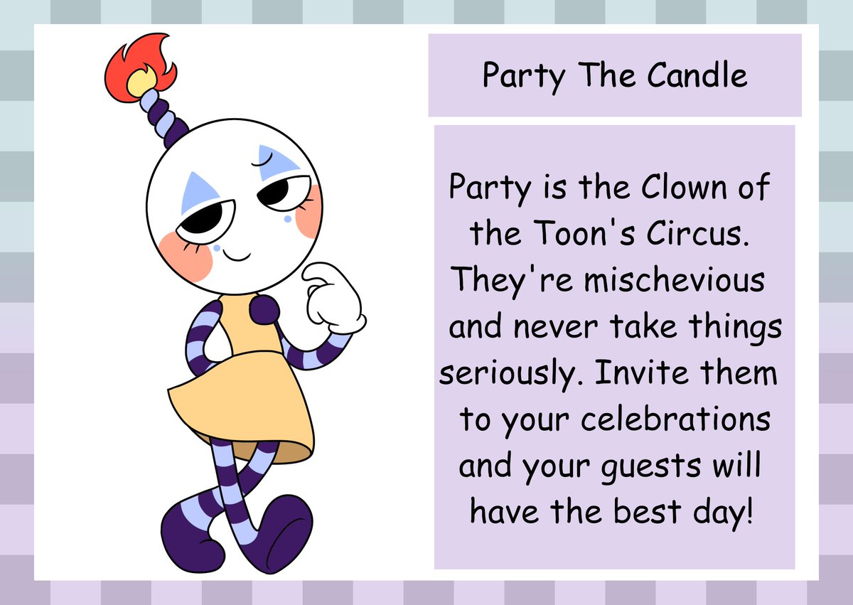 PartysCircus's tweet photo. Presentation Cards 🕯️🎉🍭
#dandysworldOC #dandysworldOCs https://t.co/nHjflRDkV1