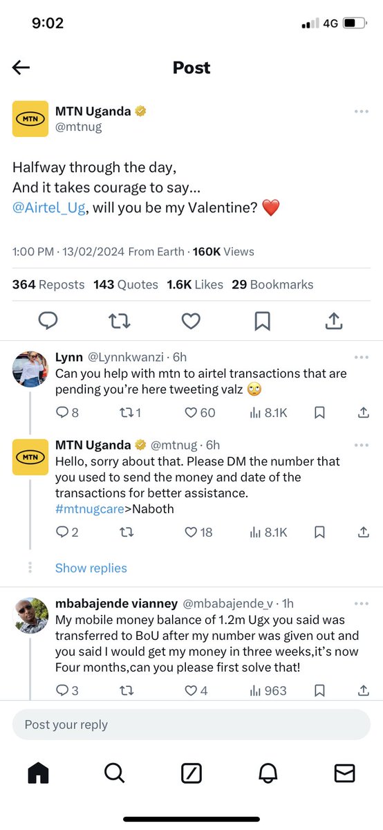 Andreagaba43's tweet photo. ⁦@mtnug⁩  i have managed to keep this for future reference … this time tubiddemu neera 💕⁦@Airtel_Ug⁩ https://t.co/rqjB3n00ti