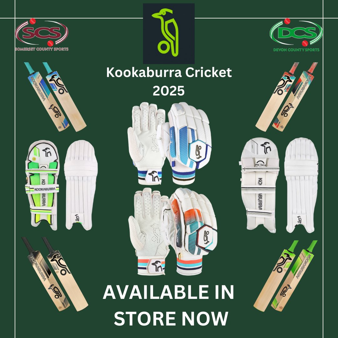 In store now. The new <a href="/KookaburraCktUK/">Kookaburra Cricket UK 🇬🇧</a> 2025 range. We have a wide selection of stock in store so pop in and have a look!