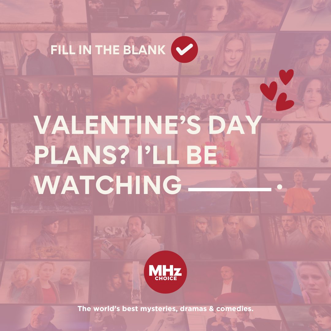 MHzChoice's tweet image. Valentine's Day is almost here - whether you're spending it with a special someone or treating yourself to a night in, we've got the perfect series to keep you company. What will you be watching? 💘📺🍿

#mhzchoice #internationaltv #streaming #valentines #valentinesday