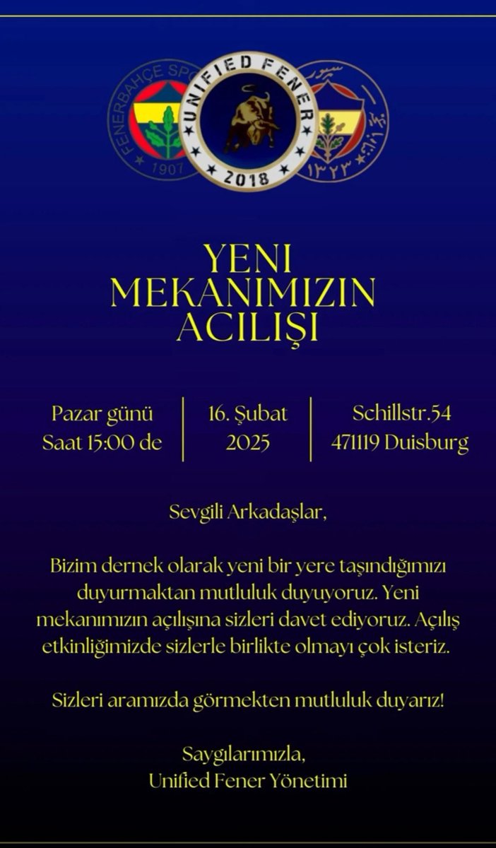 Unified Fener Duisburg (@unifiedfener) on Twitter photo 