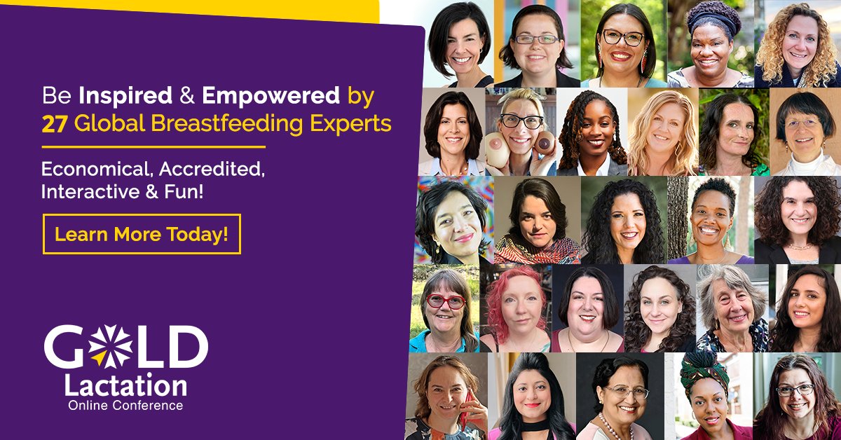 Join us April 1 - July 4, 2025 at the signature event for #breastfeeding educators . Enjoy 28.5 hours of the latest research &amp; gain new clinical skills at your own pace PLUS connect with 4500+ peers at #GOLDLactation2025 
goldlactation.com/conference/reg… #lactation #IBCLC #CERPs #IBCLC