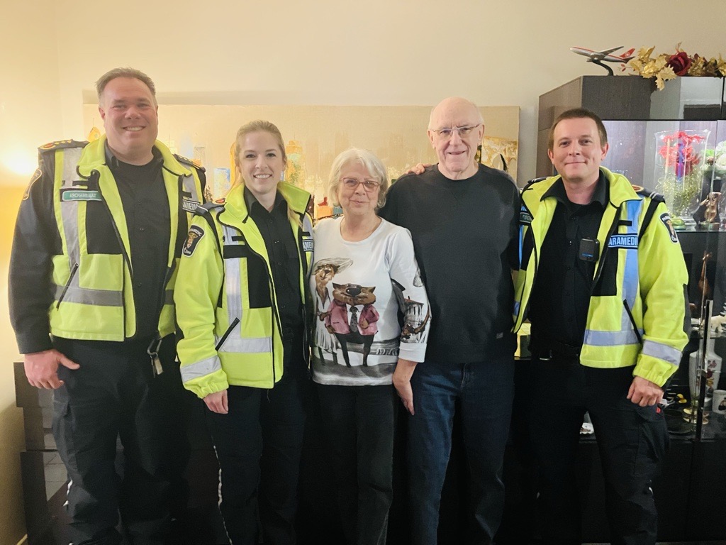 These are special moments! Paramedics Erick, Nicole and Dan got to meet a patient they resuscitated from a cardiac arrest in October of 2024!  Meeting patients and their families after such an event is an amazing reminder why paramedics chose this career.