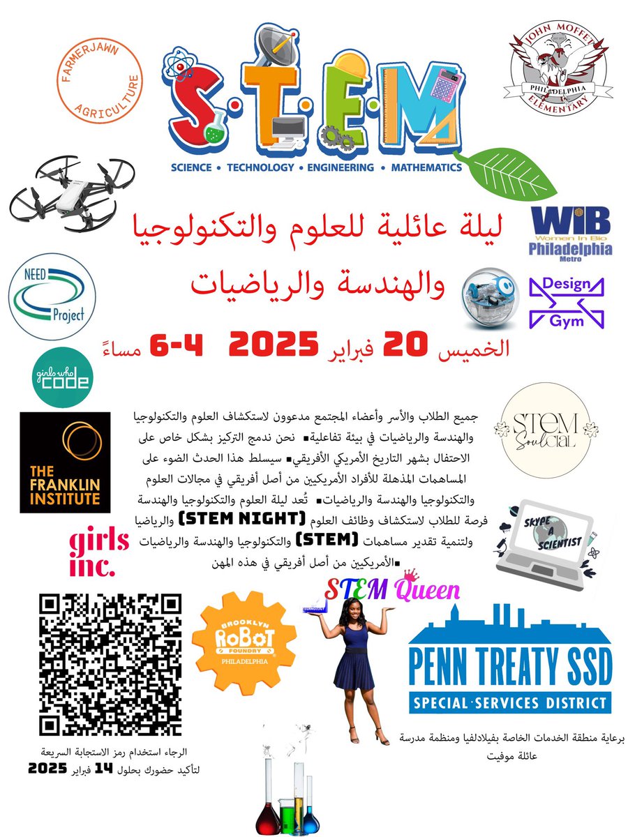 Celebrate African American Inventors and Innovators! On 2/20 from 4:00-6:00 its Family/Community STEM Night! Check out all our guests on the flyer! 

Special thanks to the sponsor, the Philadelphia Special Services District!

<a href="/PHLschools/">Philadelphia Schools</a> @greatphlschools