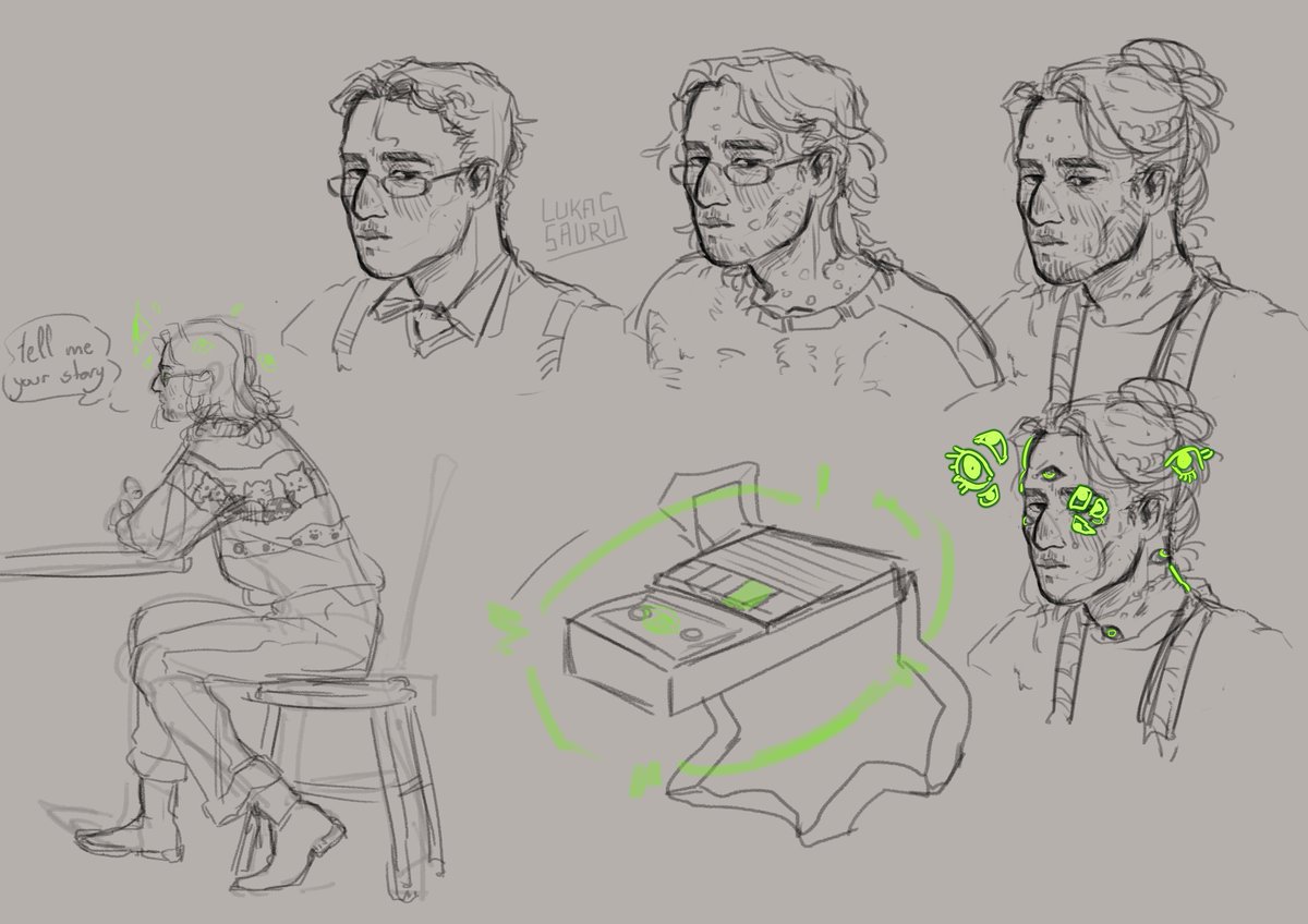 Lukasaurus_'s tweet image. some sketches of the archivist. idk why everyone gets into things only years after ive been into it for a year or more but its whatever who cares i am not salty. Anyway im finishing listening to tma for the 5th time

#jonathansims #themagnusarchives #tma