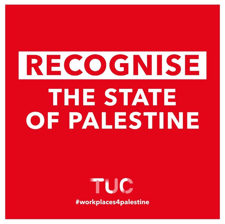 Thursday 13th Feb is the National work place day of action for Palestine. 

#RecogniseTheStateofPalestine is the message . 

#workplaces4palestine