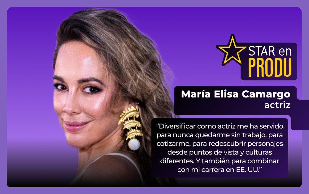 PRODU (@produ) on Twitter photo #STARenPRODU: María Elisa Camargo, entre el audiovisual latino y anglo. 🎬⭐️
La actriz <a href="/MariaECamargo/">Maria Elisa Camargo</a> en entrevista con Édison Monroy, coordinador editorial de PRODU, habló de su experiencia en la que destaca la diversificación de su trabajo entre Latinoamérica y Hollywood. 👏🏻 #STARenPRODU: María Elisa Camargo, entre el audiovisual latino y anglo. 🎬⭐️
La actriz <a href="/MariaECamargo/">Maria Elisa Camargo</a> en entrevista con Édison Monroy, coordinador editorial de PRODU, habló de su experiencia en la que destaca la diversificación de su trabajo entre Latinoamérica y Hollywood. 👏🏻