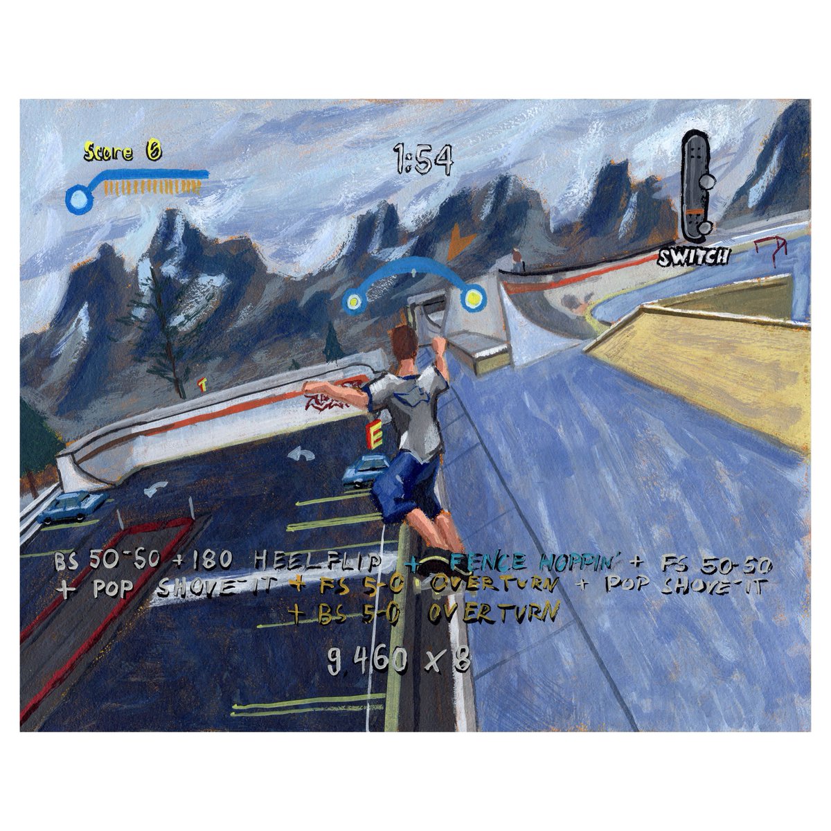 ArtistRyker's tweet photo. Tony Hawk's Pro Skater 3 - Canada
Gouache on aquabord, 8"x 10" https://t.co/5DzRFG7zU5