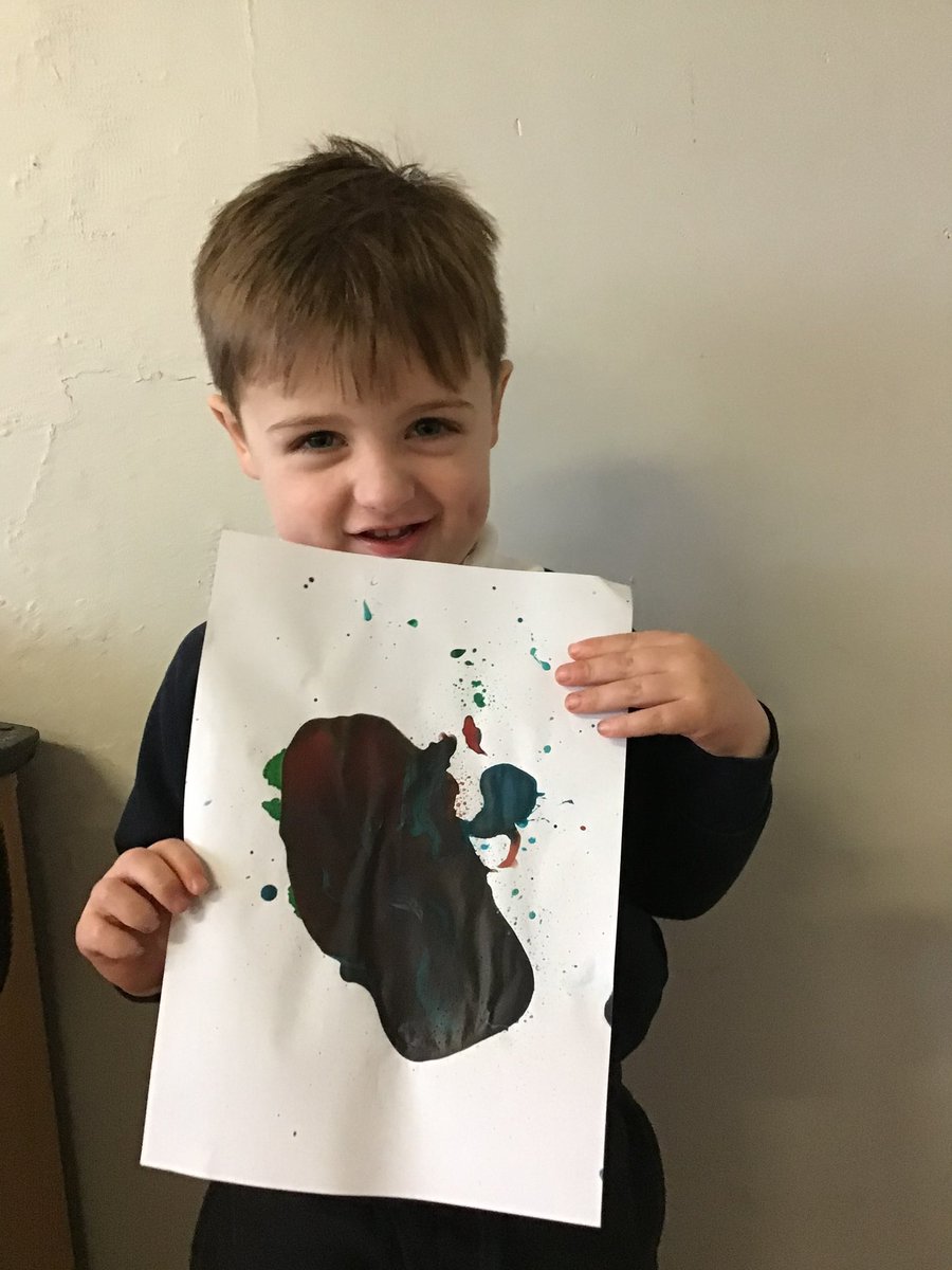 GA_Bury's tweet photo. Nursery loved creating splashes and splats in the style of Jackson Pollock #NurseryGA #ArtEdGA https://t.co/XeDuZWCVIw