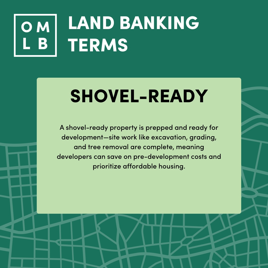 omahalandbank's tweet photo. A shovel-ready property is prepped for development—site work is complete, saving developers time &amp; costs. Shovel-Ready Effort transforms vacant lots into ready-to-build opportunities for small &amp; emerging developers.

Learn more: https://t.co/LBdVCBDHAy

#OMLB https://t.co/S38RnmKUKh