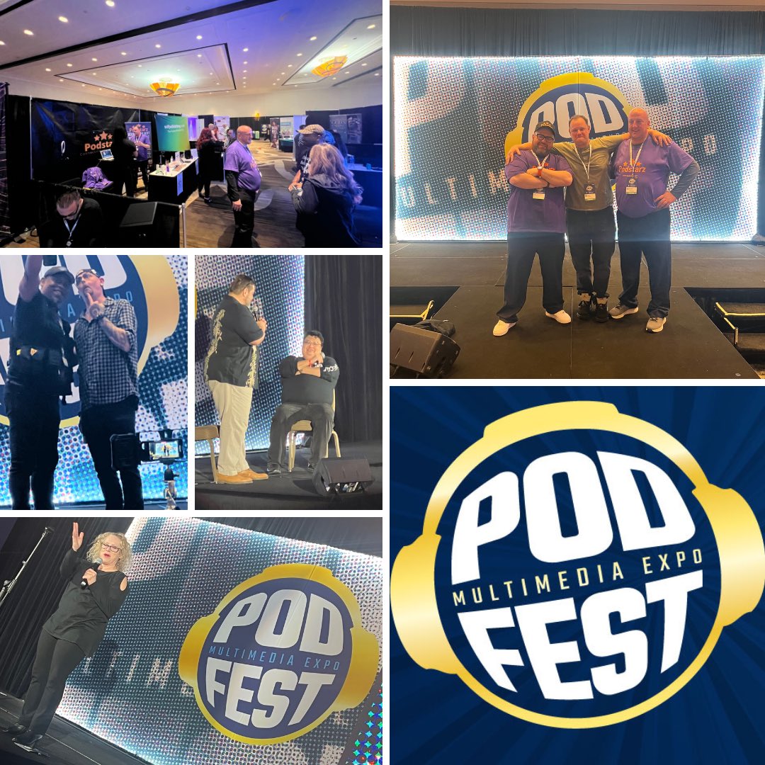 Some amazing moments from Podfest 2025! 🎙️🔥

Book the hilarious <a href="/PaulVato/">Paul Vato</a> and <a href="/Elaine_Tweets/">Elaine Williams</a> for your podcast today at Podstarz.net—you won’t be disappointed!

And who knows… maybe <a href="/JacobyRay555/">Jacoby Ray</a> will be available soon. How great would that be? The headliner! 👀