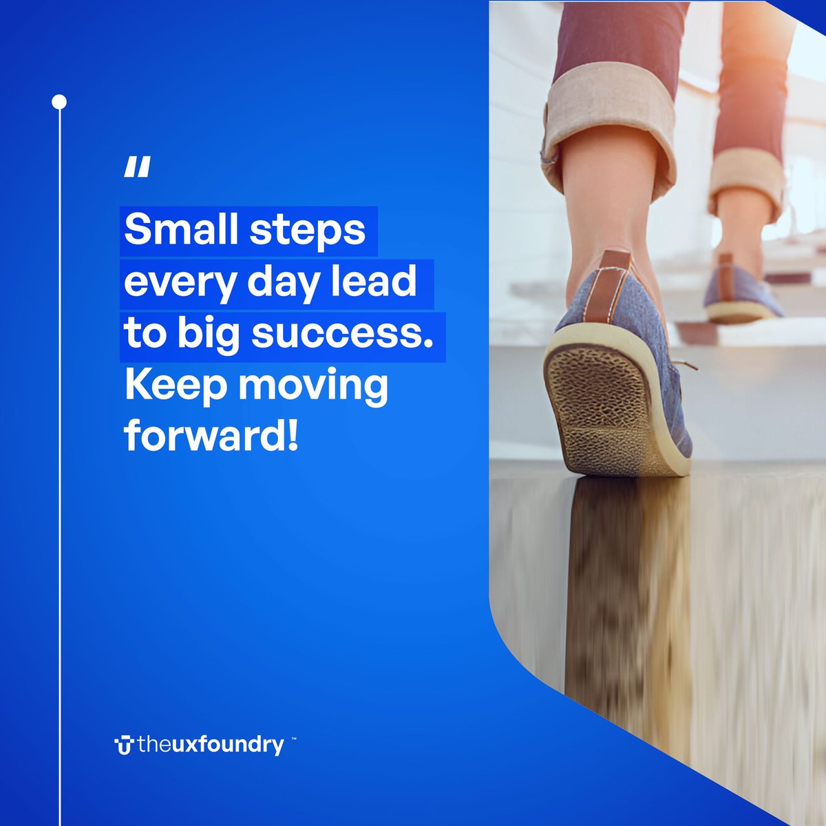 The UX Foundry (@uxfoundryng) on Twitter photo Every small step you take today is a building block for your future success! 💪🚀 Keep pushing forward, stay consistent, and watch greatness unfold. 
Happy Monday! 💥 
#uxfoundry #MondayMotivation Every small step you take today is a building block for your future success! 💪🚀 Keep pushing forward, stay consistent, and watch greatness unfold. 
Happy Monday! 💥 
#uxfoundry #MondayMotivation