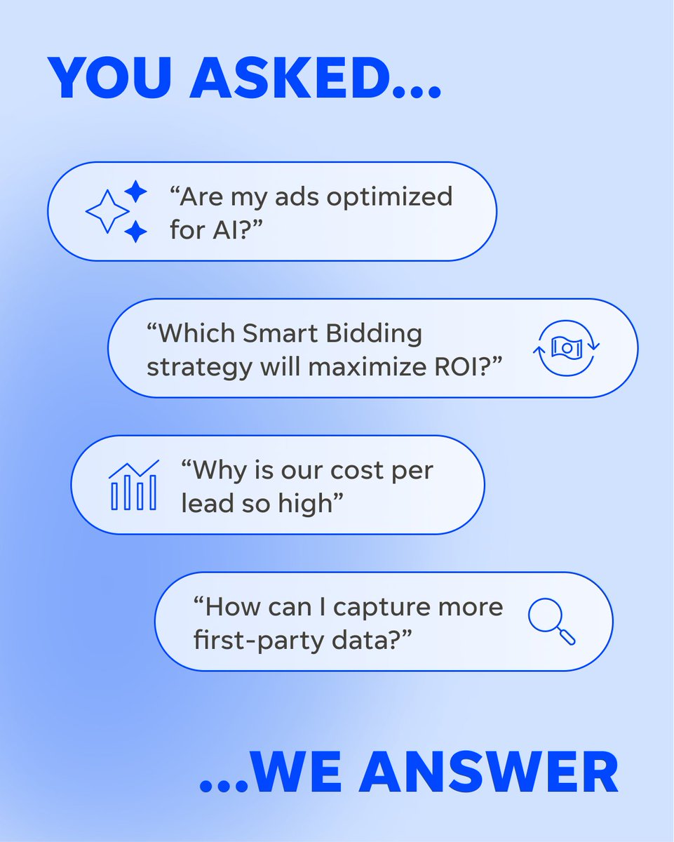 LocaliQ's tweet image. We have the answers! 💡

Big things are happening in #GoogleAds 👀

Join our live #webinar on Thursday at 1PM ET, to unpack the major changes Google is rolling out and what they mean for your digital strategy. Register now 👉 ecs.page.link/VvdMU

#googleupdates #googlesearch