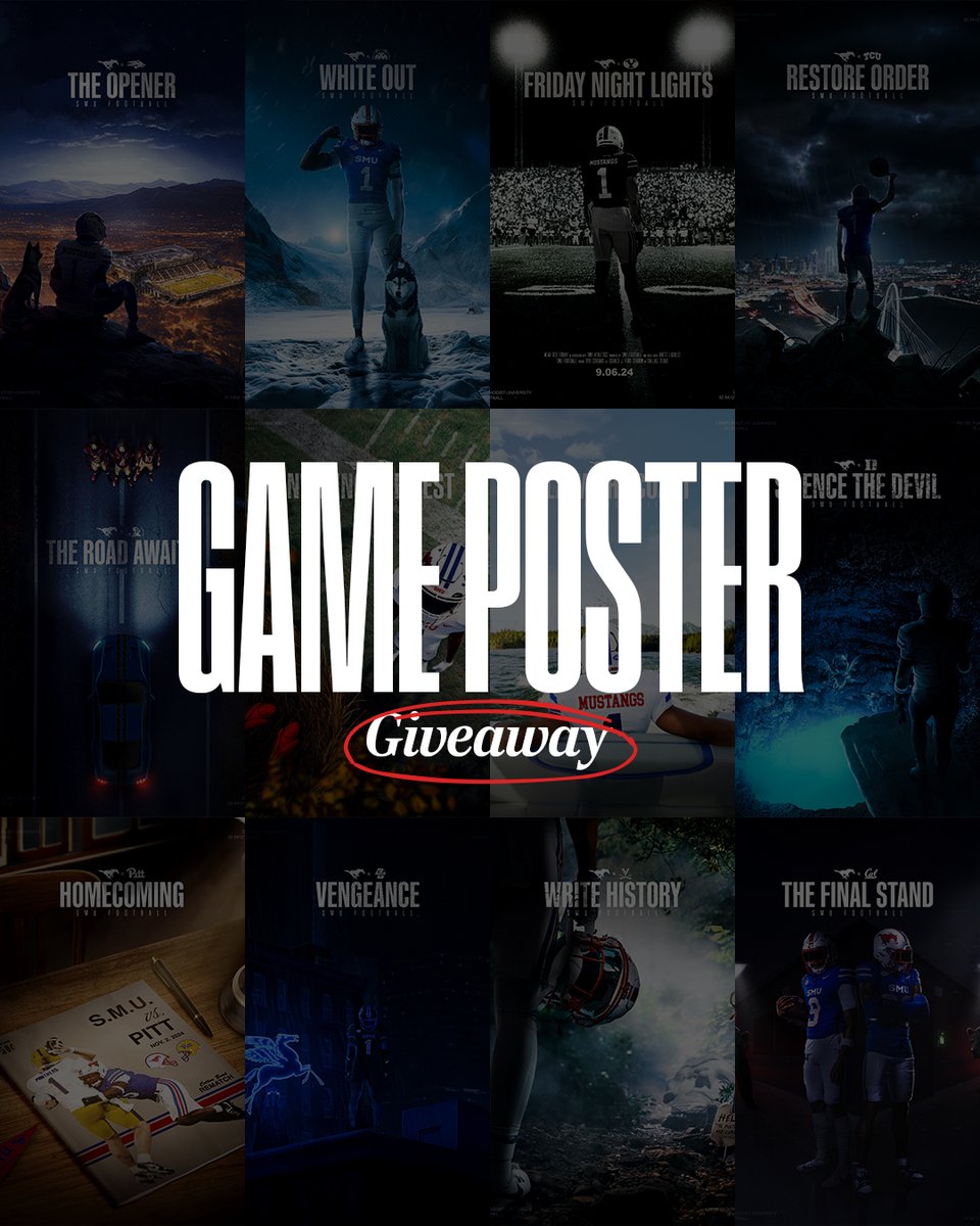 REPOST THIS for a chance to win a print version of your favorite game poster design from the 2024 season!