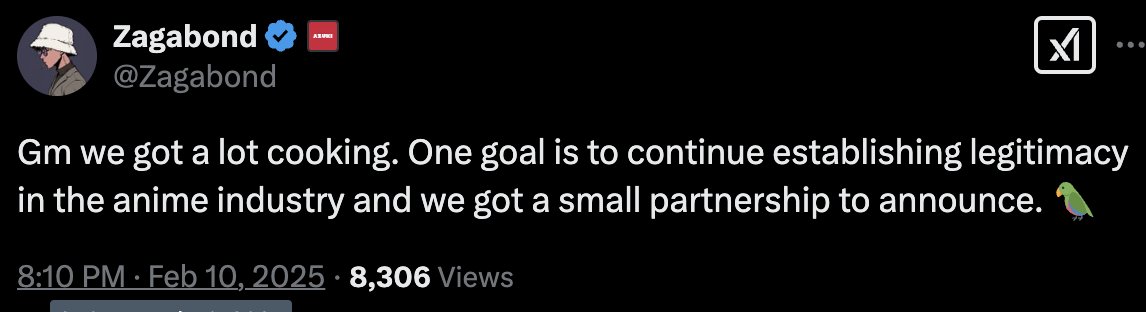 <a href="/Zagabond/">Zagabond</a> just dropped some fresh alpha on an upcoming partnership, leaving us a cryptic hint - a parrot emoji! 🦜 Let’s dive in and decode this 👇