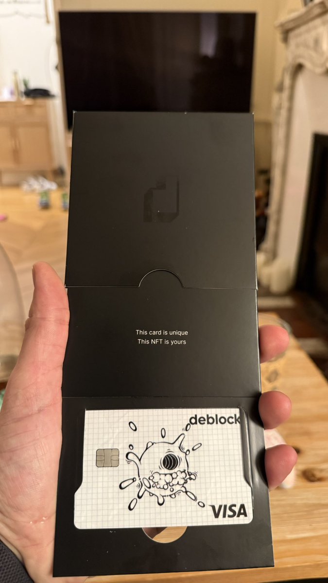 Just received my new <a href="/DeblockApp/">Deblock</a> card with the Bursted Bubble NFT

Best crypto banking experience so far, recommend 100%