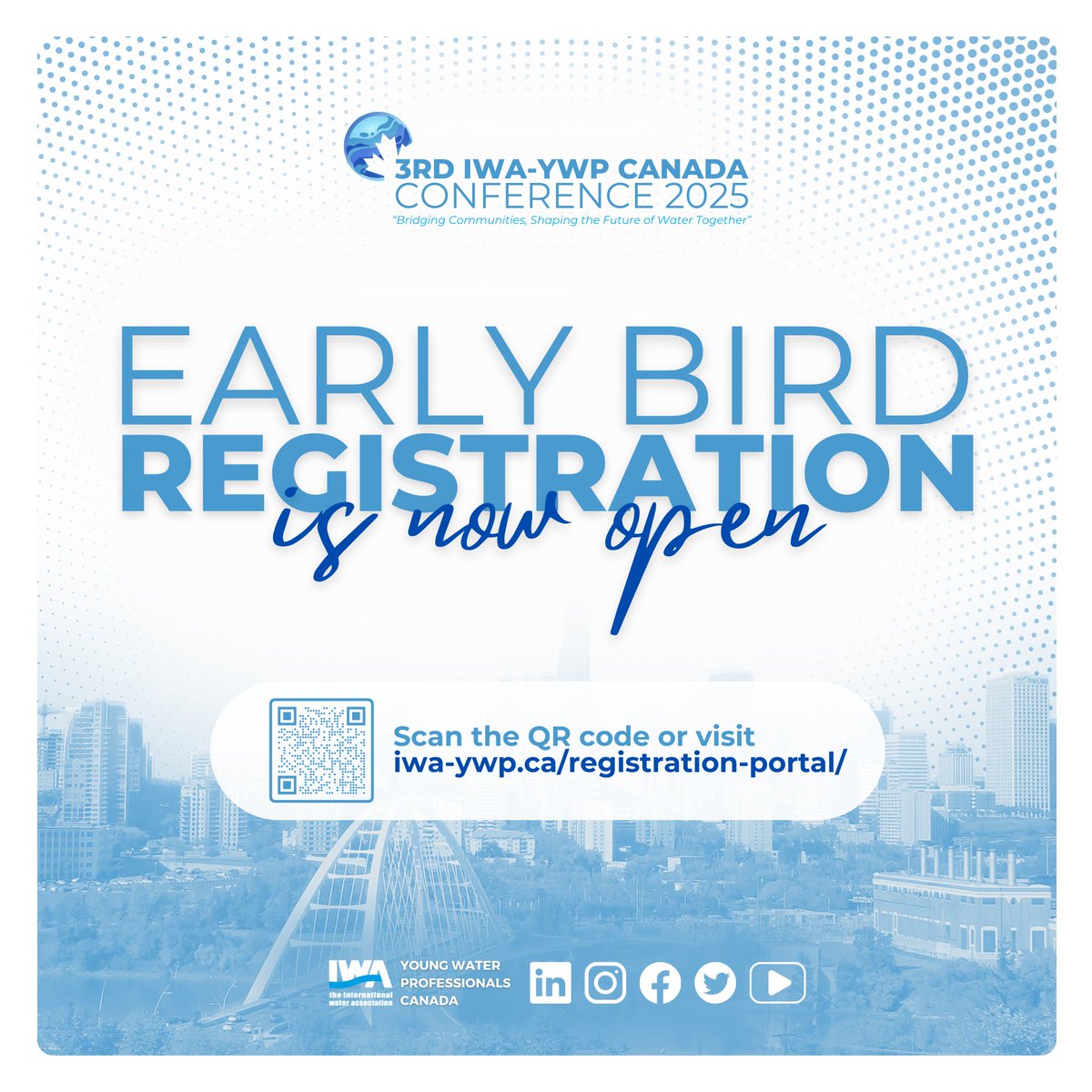 📌 EARLY BIRD REGISTRATION IS NOW OPEN!

Register now: iwa-ywp.ca/registration-p…

↗️ FAQs: iwa-ywp.ca/frequently-ask…
🌐 Conference Website: iwa-ywp.ca/3rd-iwa-ywp-ca…

📲 Stay connected for the latest updates: linktr.ee/ywp_canada

#ConferenceRegistration #WaterInnovation