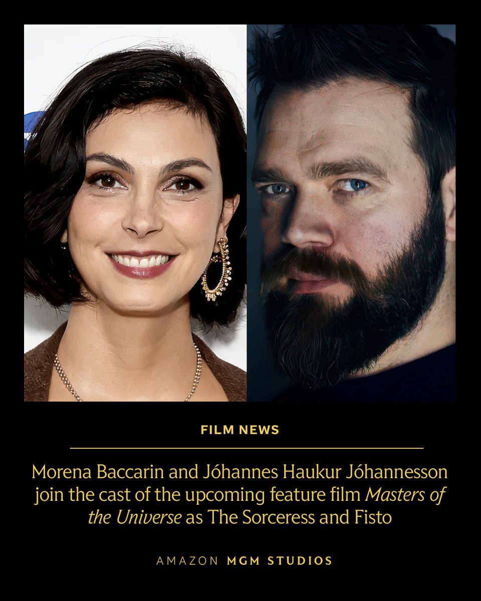 Morena Baccarin and Jóhannes Haukur Jóhannesson join the cast of the upcoming feature film Masters of the Universe as The Sorceress and Fisto.