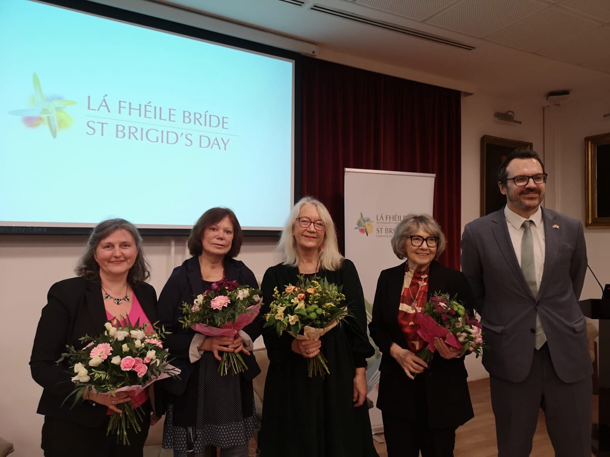 St. Brigid's Day celebration of Irish and Hungarian Women's Literature, Budapest, Hungarian Academy of Sciences Library, Thursday, February 7, 2025