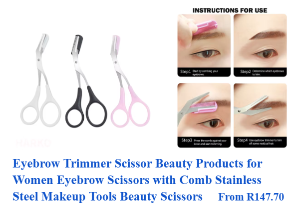 shstore35118's tweet photo. Eyebrow Trimmer Scissor Beauty Products for 
Women Eyebrow Scissors with Comb Stainless 
Steel Makeup Tools Beauty Scissors     From R147.70
https://t.co/gHmQOrgp6W
#EyebrowTrimmer
#BeautyScissor 
#StainlessSteelMakeupTools https://t.co/RysYvcp8mO