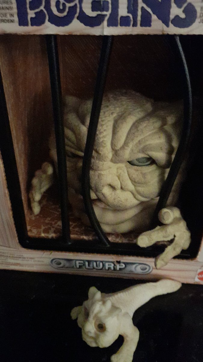 Just landed, a vintage Original Boglins Baby Glow in the Dark Klang and big brother Flurp.