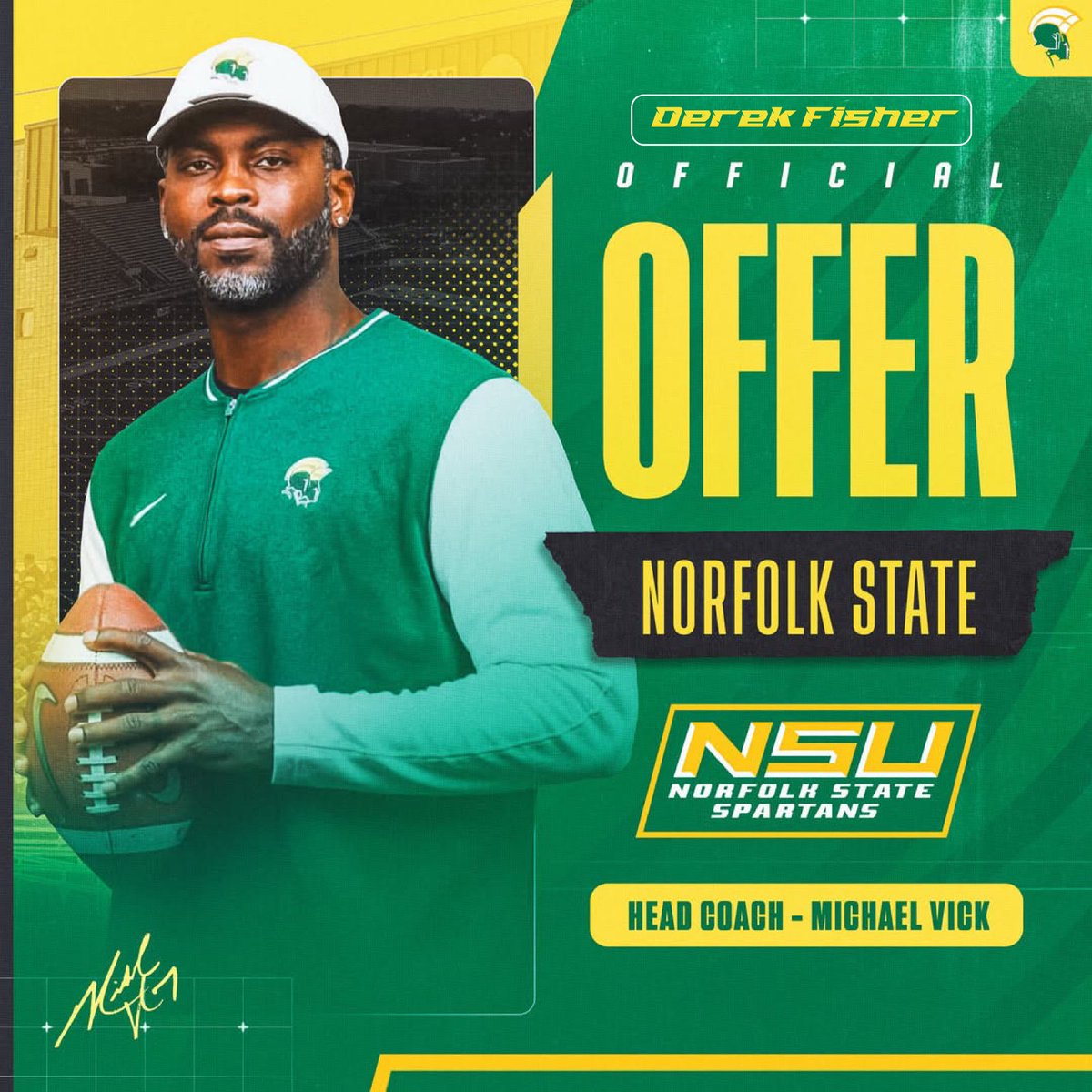 FisherDerek14's tweet photo. Blessed to receive another offer from @NorfolkStateFB 

@MichaelVick @CoachReamon @coachporterWR @AthleticsBethel @Bethel_BruinsFB https://t.co/ZqVw3wBqBE