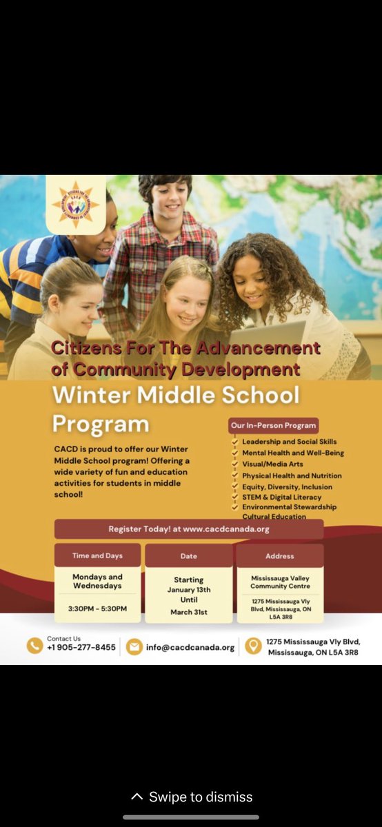 CACD has program tonight!!