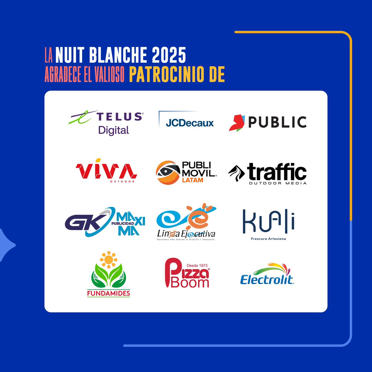 🌙✨ ¡La Nuit Blanche 2025 ya está aquí! Descubre nuestro sitio web oficial nuitblanche.sv, tu guía esencial para disfrutar al máximo de esta noche mágica de arte y cultura. 🎉 Te esperamos el 15 de febrero en Centro Histórico, Parque Cuscatlán y San Benito ✨