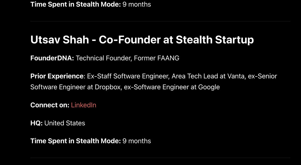 I got featured in Stealth Startup Spy. This is a greater honor than Forbes 30u30 😊😊

stealthstartupspy.substack.com/p/stealth-star…