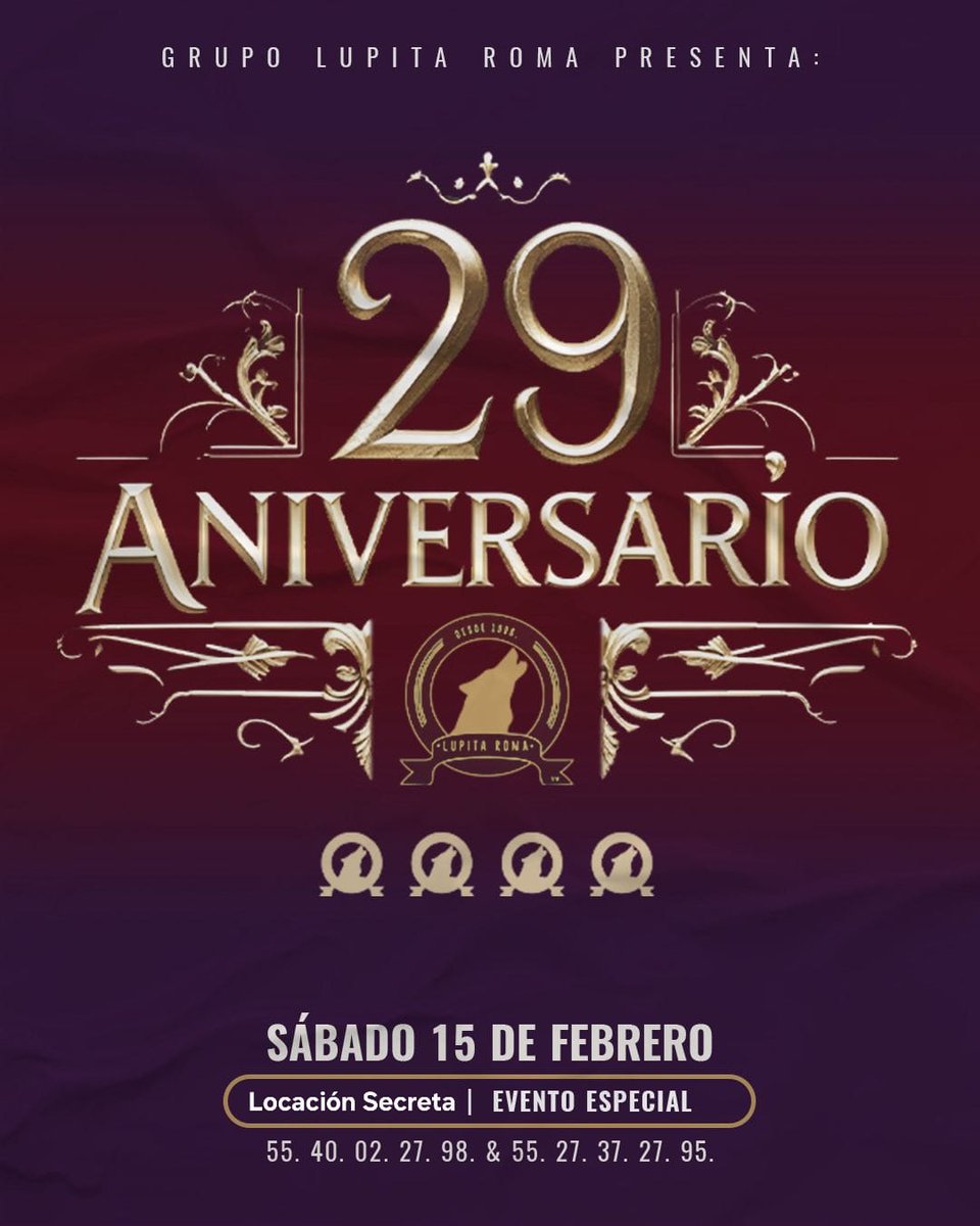 CLUB LUPITA ROMA SW (@lupitaromasw) on Twitter photo Celebra con nosotros nuestro XXIX ANIVERSARIO! Son 29 AÑOS de cumplir fantasías, llenarte de placer y de vivir momentos inolvidables.
No te puedes perder este festejo 🥳
¿Ya reservaste tú lugar para el aniversario de <a href="/LupitaRomaSw/">CLUB LUPITA ROMA SW</a>?
📲5540022798 Celebra con nosotros nuestro XXIX ANIVERSARIO! Son 29 AÑOS de cumplir fantasías, llenarte de placer y de vivir momentos inolvidables.
No te puedes perder este festejo 🥳
¿Ya reservaste tú lugar para el aniversario de <a href="/LupitaRomaSw/">CLUB LUPITA ROMA SW</a>?
📲5540022798