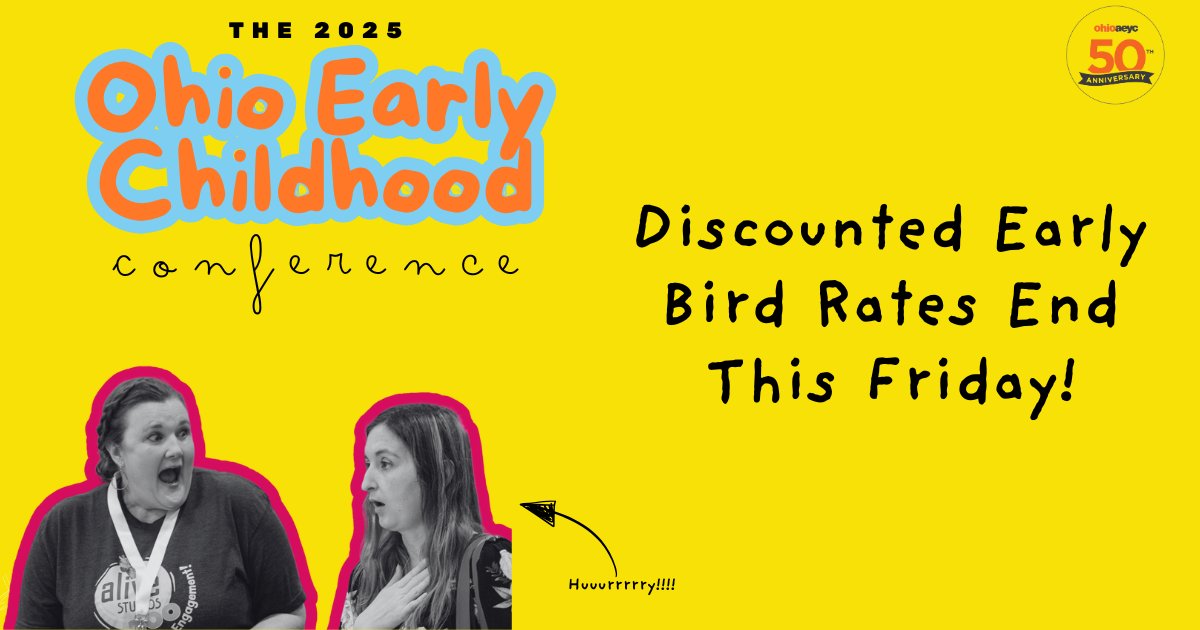 THIS Friday is your final day to register at the discounted early bird rates!  Attend our biggest conference ever at our lowest price!

Register today to see Dr. Becky Bailey from Conscious Discipline®, Social Media Superstar, Gerry Brooks, Ant Toombs from The Life is Good