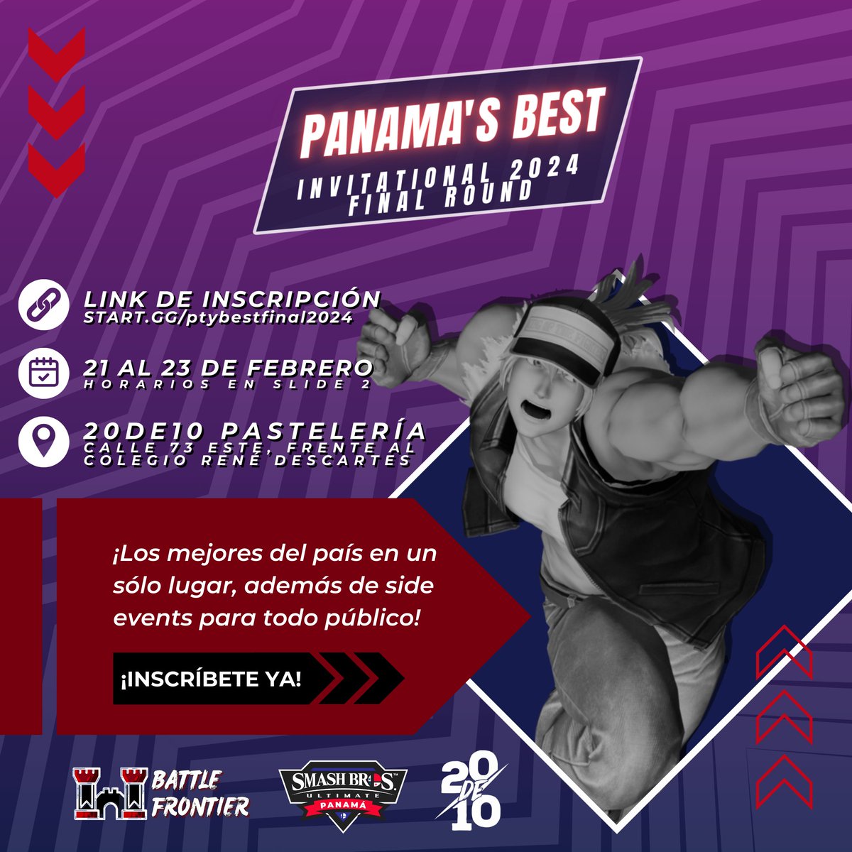 PANAMA'S BEST - FINAL ROUND

¡LOS MEJORES DEL PAÍS EN UN SÓLO LUGAR!

Prepárate para un evento espectacular donde los mejores 20 del país se enfrentarán para determinar quién es el verdadero N°1 de Panamá.

start.gg/ptybestfinal20…
