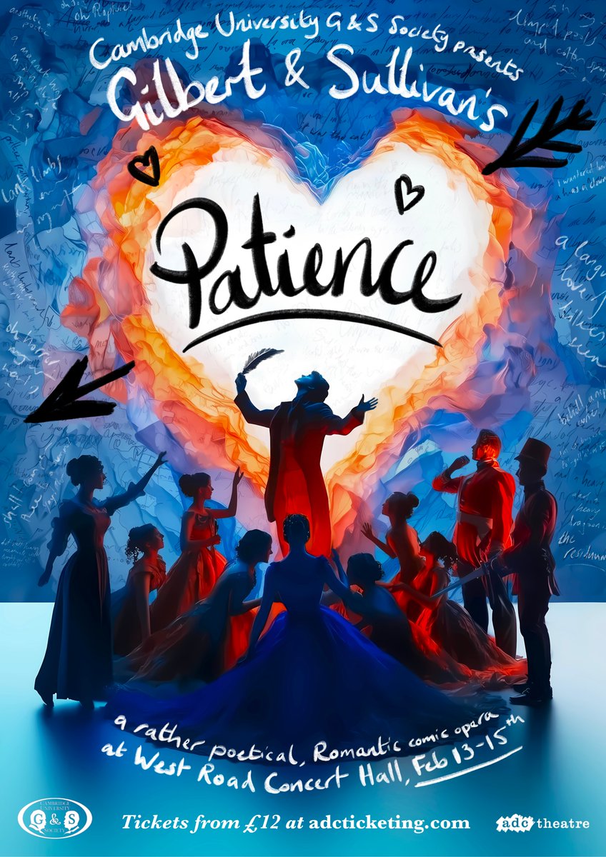CUGSS's tweet image. Tickets are still available for our production of Patience this Thursday to Saturday at @WestRoadCH - they're selling quickly though!
adcticketing.com/whats-on/opera…