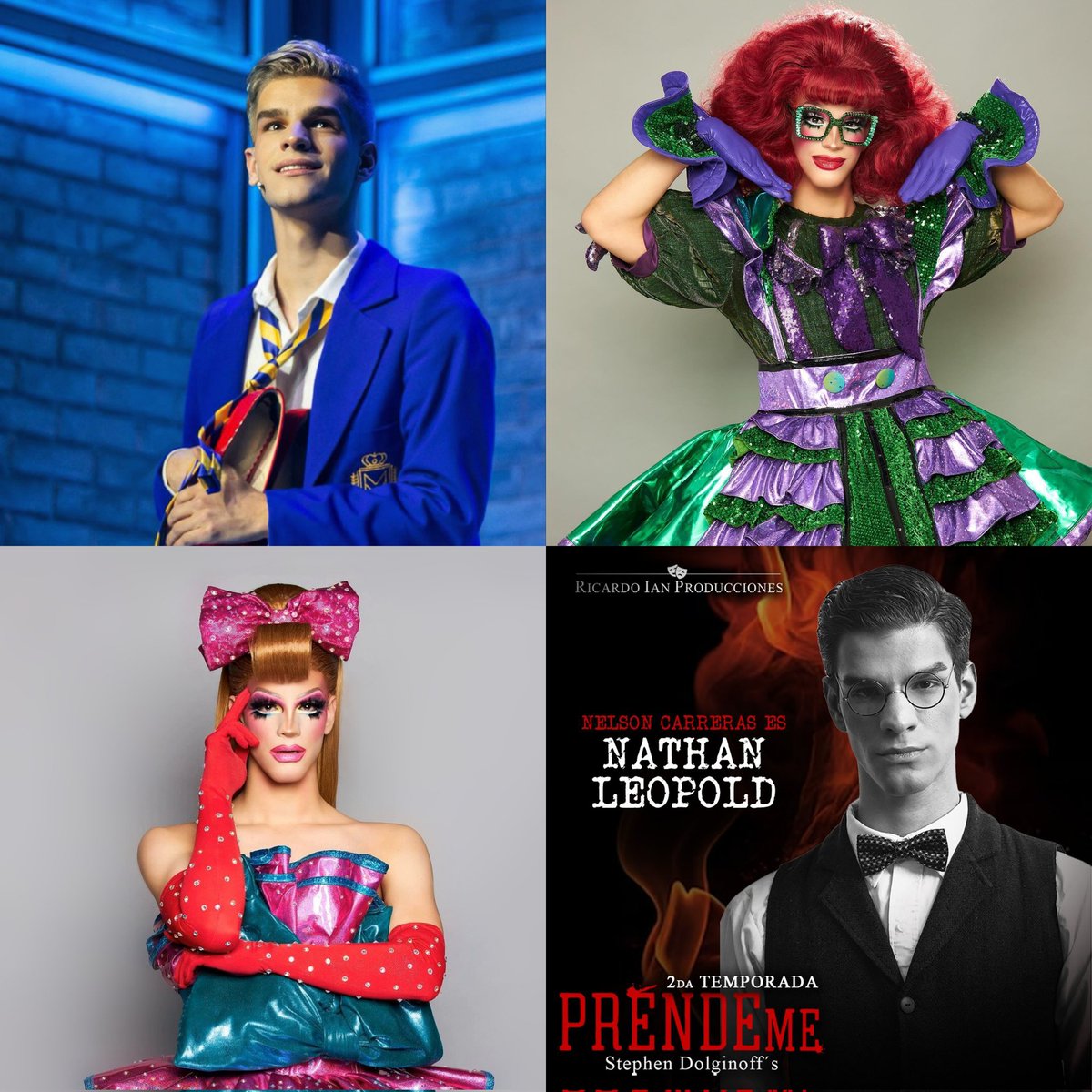 “Nathan Leopold” marca el cuarto personaje que Nelson Carreras interpreta en su paso por el teatro musical mexicano. ¿Qué otro personaje te gustaría verlo hacer y qué le deseas hoy en su estreno?

— ¡Dejemos 15 respuestas por persona usando la frase!

NELSON PRÉNDEME