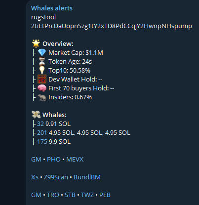 rugstool
2tiEtPrcDaUopnSzg1tY2xTD8PdCCqjY2HwnpNHspump

Major whales activity detected!                                

Whales Indicator t.me/+uDpZQIZgci0xN…