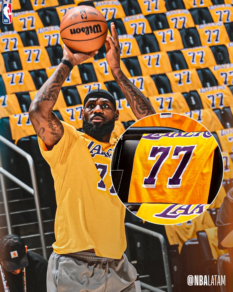 NBALatam's tweet photo. El 23 recibe al 77. La expectativa está al 💯🔥 https://t.co/GoQJX4Ut5R
