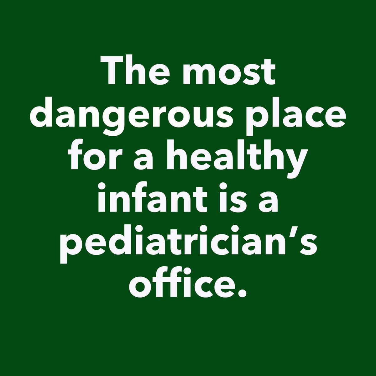 Pediatricians cause:

- Allergies
- Asthma
- Eczema
- Type 1 Diabetes
- Autoimmune Disorders
- Depression &amp; Anxiety
- Seizures
- AUTISM
- DEATH

What else do pediatricians knowingly cause?