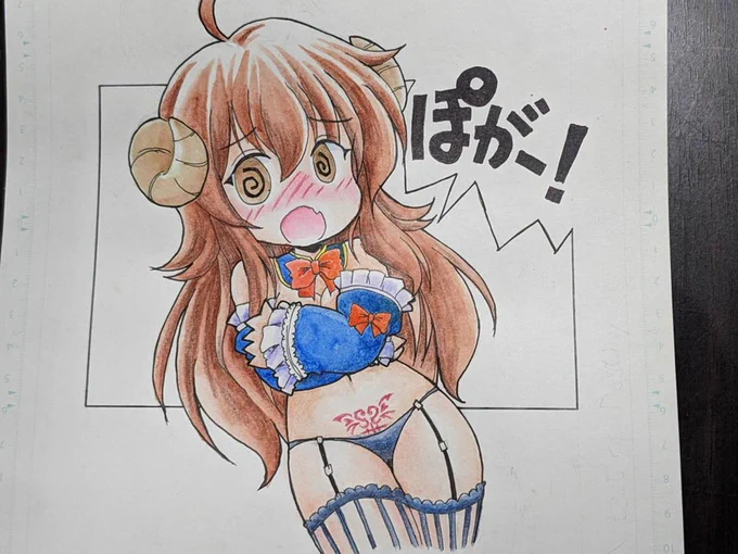 おはようございます。 #みなさん2年前の今頃はどんな絵描いてましたか 淫紋描いてたw 