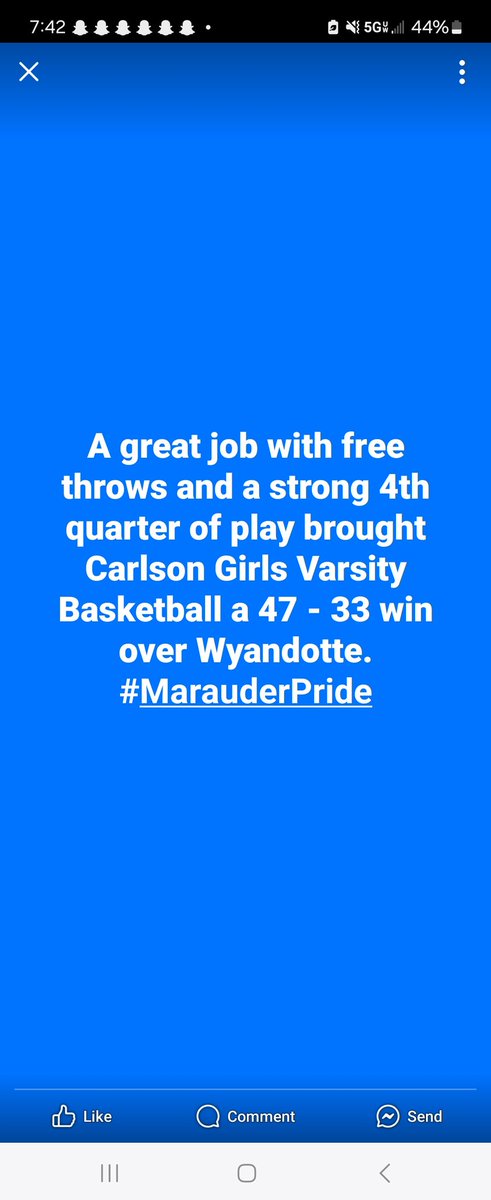 Way to be awesome Lady Marauder!
💙🏀💙🏀💙🏀💙🏀💙🏀💙🏀💙