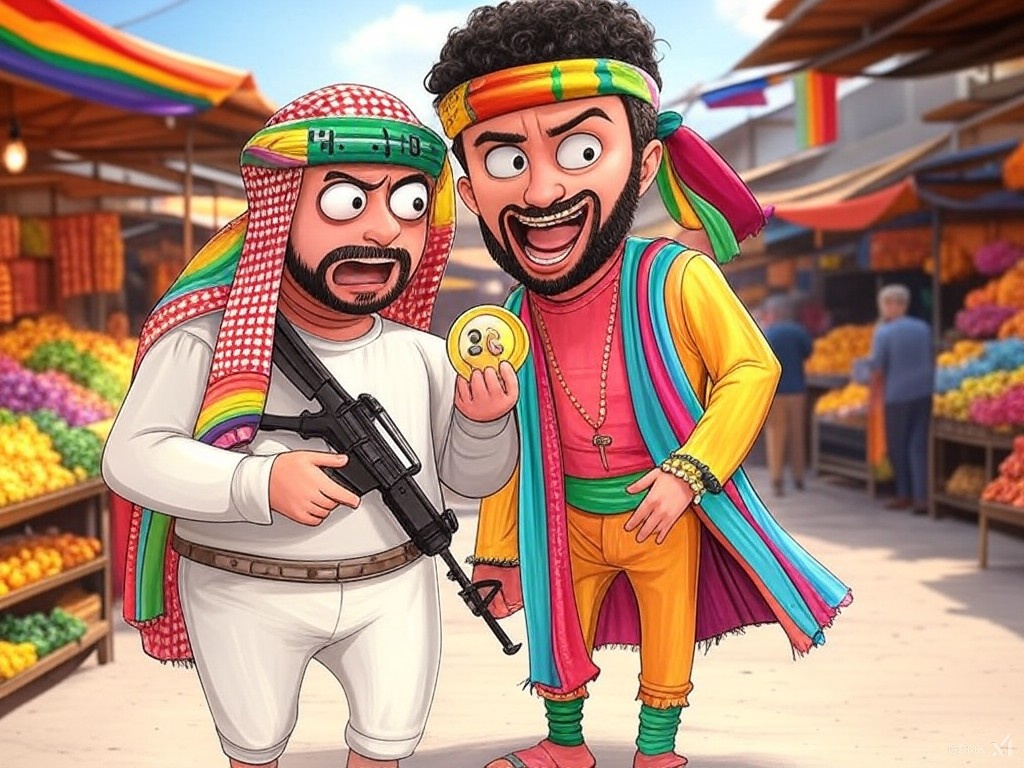 twogayhamas's tweet photo. I was ready to martyr myself💣, but this coin's making me want to live for love!🍆🏳️‍🌈🍆 #rainbowjihad #memecoin https://t.co/TM6QtGUVjY
