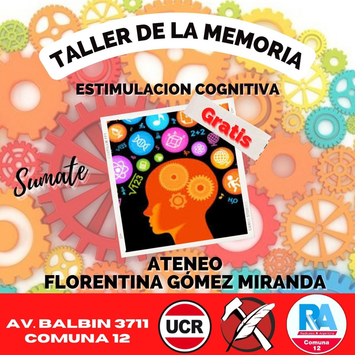 Inscribite en nuestro Taller GRATUITO de la memoria, sumate!