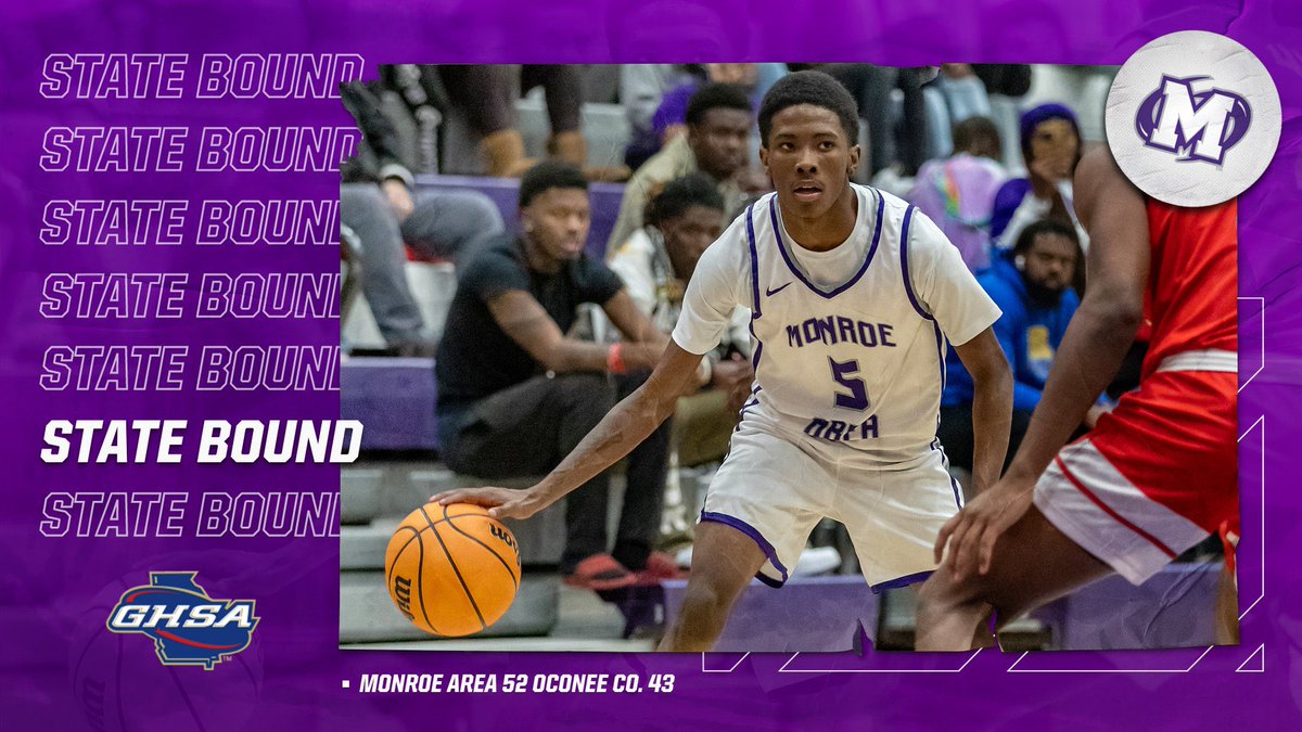 Monroe Area Boys’ Basketball (@monroeareahoops) on Twitter photo ‼️IN‼️
Big time performance at the line! 10/12 in the 4th to earn a spot in the State Playoffs for the 11th year in a row & 20th time in the last 21!
MAHS 52
Oconee Co. 43
<a href="/johngriffith10_/">John Griffith</a> 21 pts 11 Rebs
Whoogie Latimore 17 pts
🎟️ 🥊
<a href="/KyleSandy355/">Kyle Sandy</a> <a href="/Sports_Walton/">Walton Tribune Sports</a> ‼️IN‼️
Big time performance at the line! 10/12 in the 4th to earn a spot in the State Playoffs for the 11th year in a row & 20th time in the last 21!
MAHS 52
Oconee Co. 43
<a href="/johngriffith10_/">John Griffith</a> 21 pts 11 Rebs
Whoogie Latimore 17 pts
🎟️ 🥊
<a href="/KyleSandy355/">Kyle Sandy</a> <a href="/Sports_Walton/">Walton Tribune Sports</a>