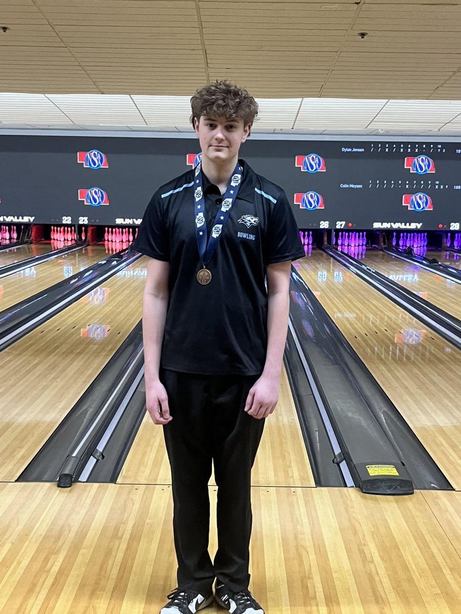 ENWolvesBowling's tweet image. Congratulations to Zander Limbeck on his 6th place finish at the boys singles state championship today.  

@NorthHowler