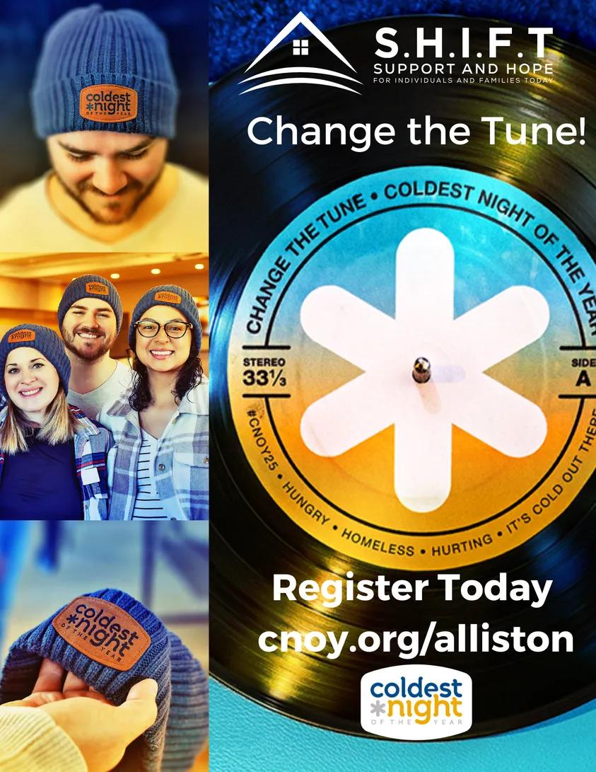 🫶🏻 Hey Alliston, join S.H.I.F.T for the Coldest Night of the Year! 🧣 Whether you’re a walker, team captain, sponsor, vendor, or donor – they need YOU to help make a difference for those experiencing hurt, hunger, or homelessness in our community. ❤️🏘️ cnoy.org/alliston