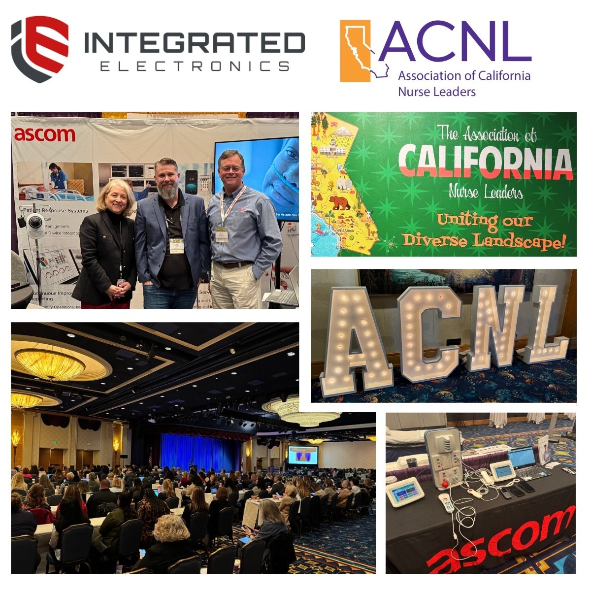 IntegElec's tweet image. A fantastic day exhibiting alongside @AscomAmericas, and @EvolvTechnology at the 47th Annual Association of California Nurse Leaders (ACNL) Conference in Anaheim, CA!