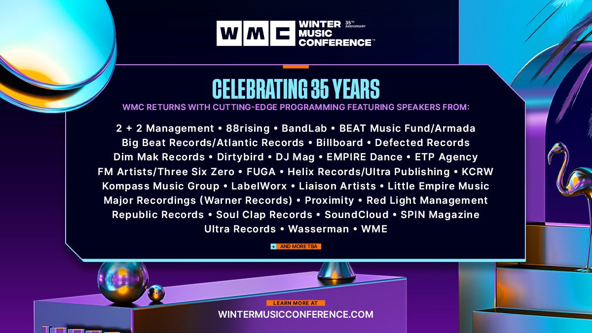 We’re thrilled to reveal the first wave of programming for @wintermusicconference 2025! 

This year’s lineup features some of the most influential artists, industry leaders, and brands shaping the future of electronic music.

🔊 Artists:
<a href="/alunaaa/">Aluna</a> <a href="/haylasings/">HAYLASINGS</a> <a href="/LPGiobbi/">LP Giobbi</a> <a href="/Shimza01/">SHIMZA</a>