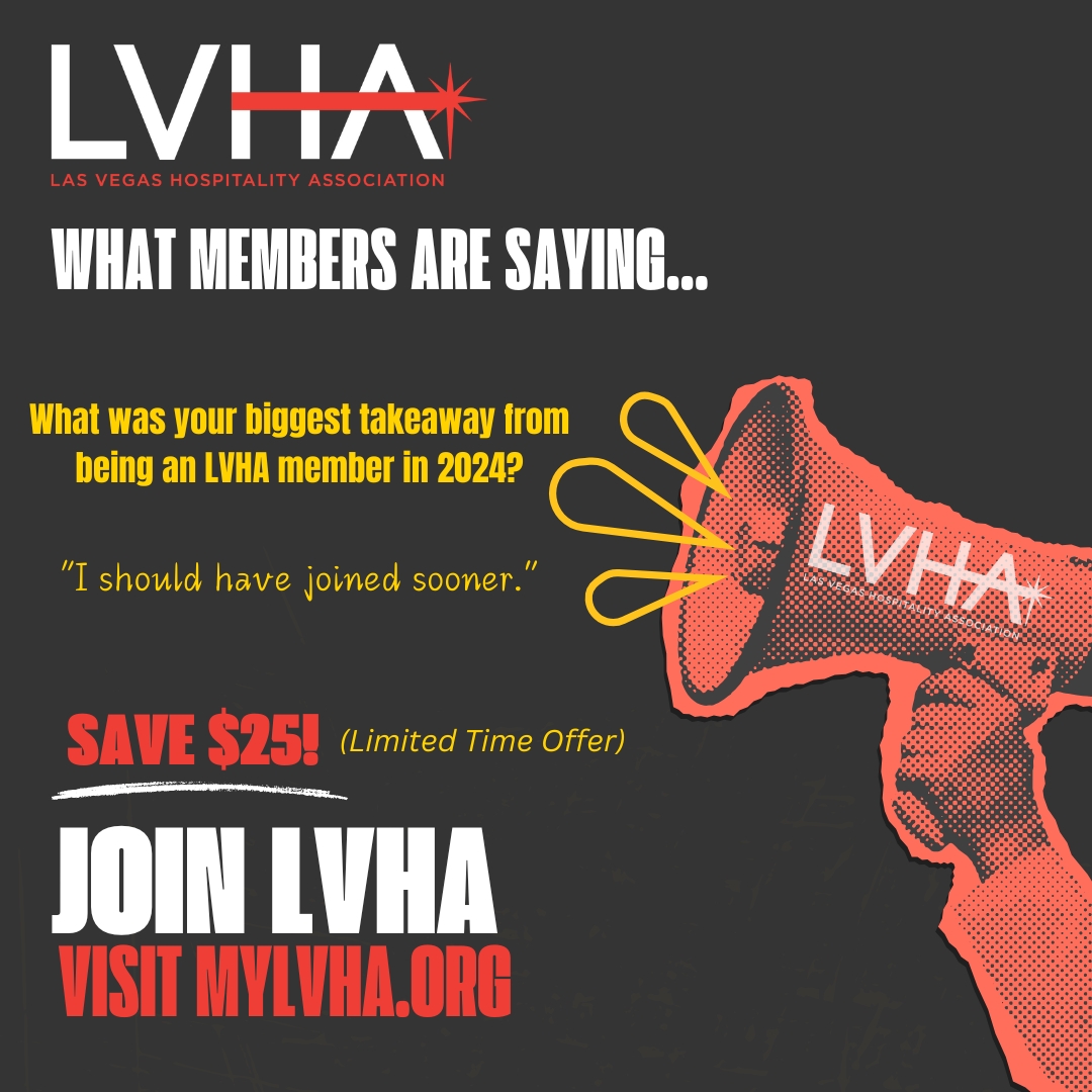 Las Vegas Hospitality Association (@lvhospitality) on Twitter photo Don't miss out on this limited time offer. Join or Renew Your Membership Today!
๐ฑ๏ธ Join or renew now ๐ mylvha.org/join
Questions? membership@mylvha.org
#LVHA #2025Membership #HospitalityLeaders #Networking #MemberBenefits Don't miss out on this limited time offer. Join or Renew Your Membership Today!
๐ฑ๏ธ Join or renew now ๐ mylvha.org/join
Questions? membership@mylvha.org
#LVHA #2025Membership #HospitalityLeaders #Networking #MemberBenefits